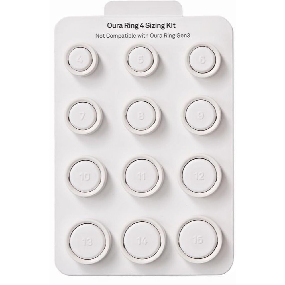 Oura Ring 4 Sizing Kit – Find Your Perfect Fit Before Purchase, Sizes 4–15